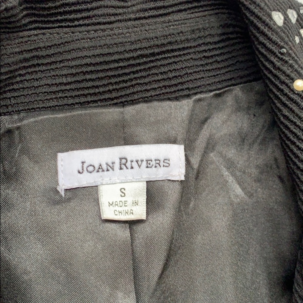 Joan Rivers Black bejeweled Blazer Sz. Small - Picture 3 of 7